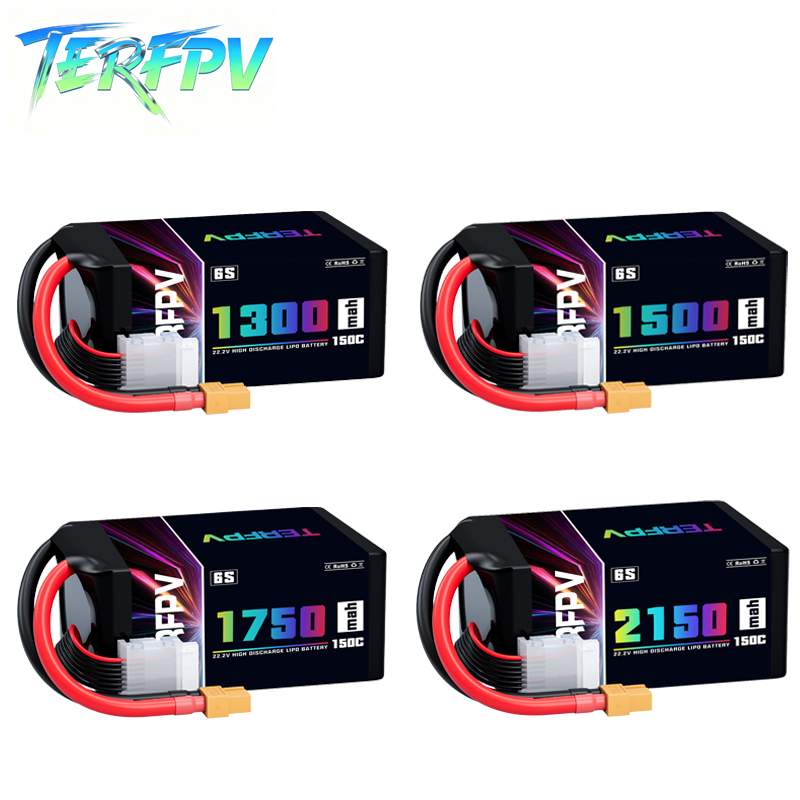 Drone Battery Plate - Batteria Lipo TERFPV 6S 22.2V 1300/1500/1750/2150mAh