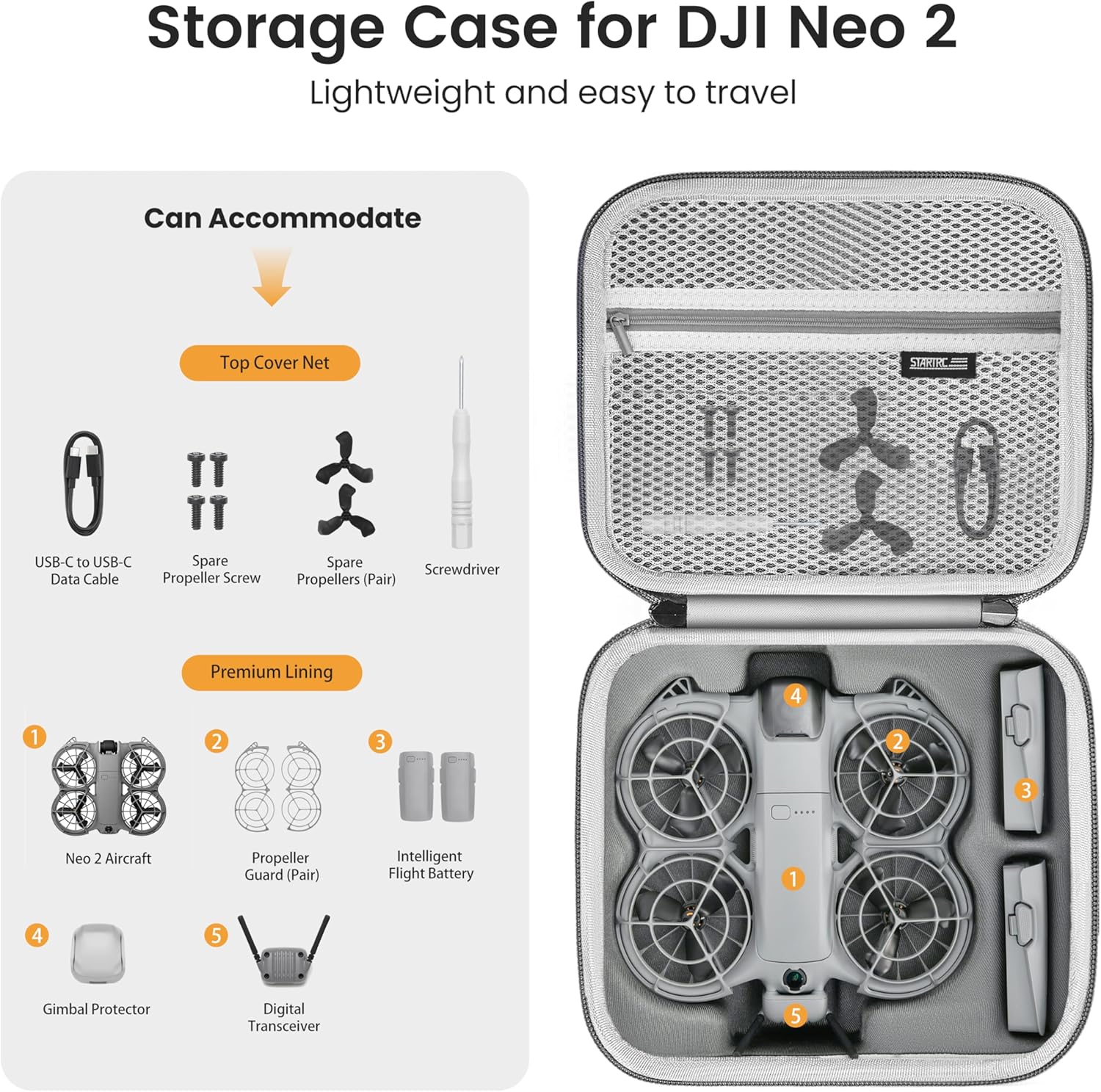 STARTRC Neo 2 Borsa a tracolla - Drone Battery Case recensione e prezzo