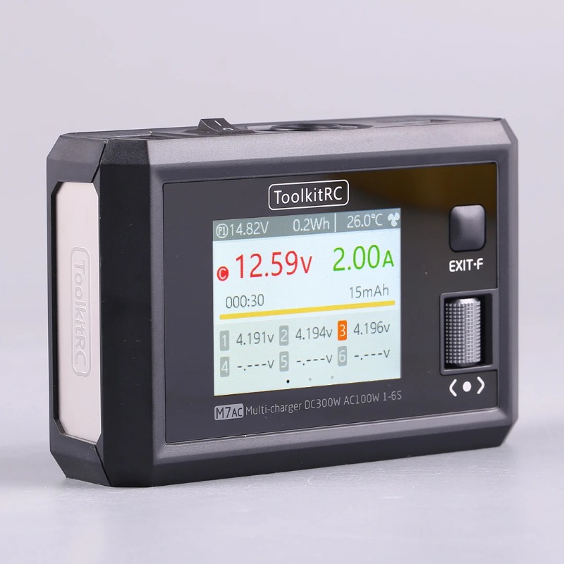 NUOVO ToolkitRC M7AC AC 100W / - Drone Battery Balance Charger recensione e prezzo