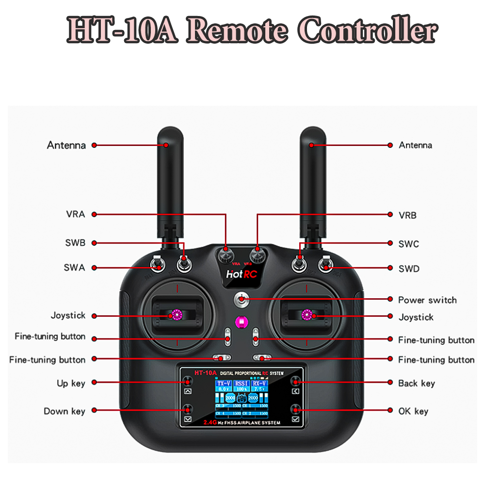 Hotrc Hot rc HT-10A HT10A 2.4G - Drone Battery Connector recensione e prezzo