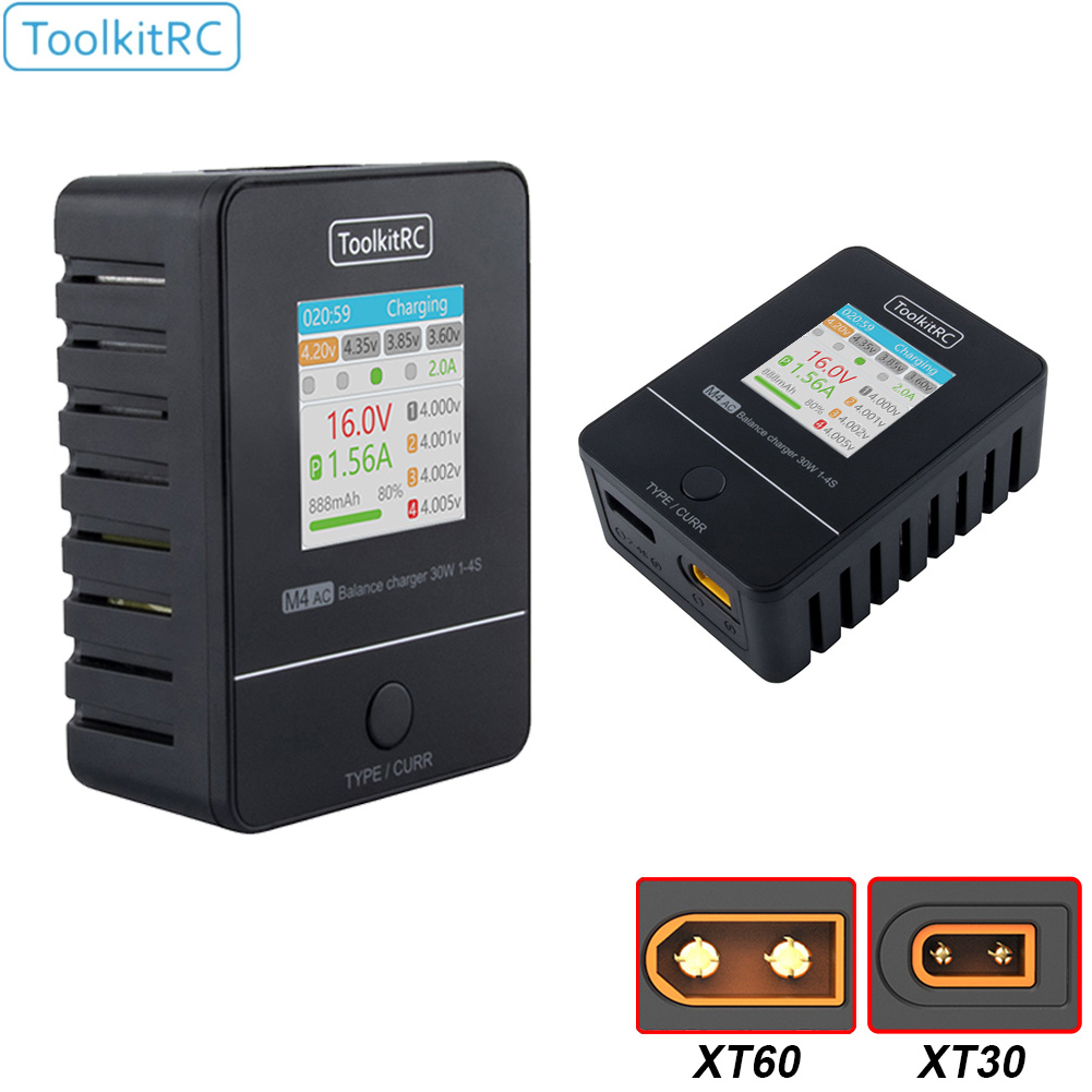 ToolkitRC M4AC 30W LiPO LiFE L - Drone Battery Balance Charger recensione e prezzo
