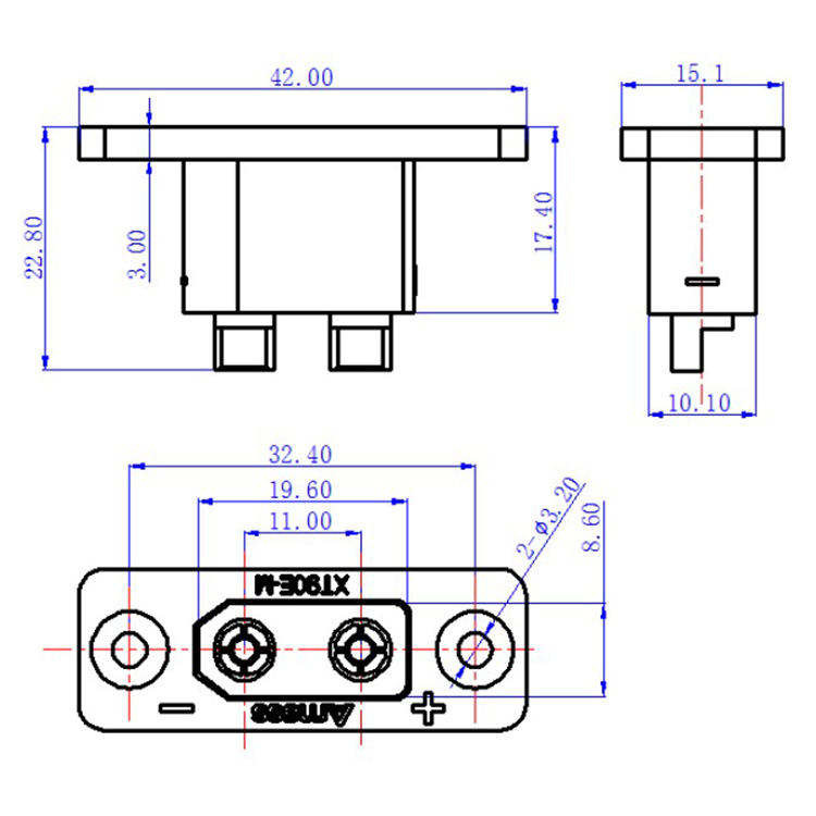 30PCSAmass Nero XT90E-M Montag - Drone Battery Connector recensione e prezzo