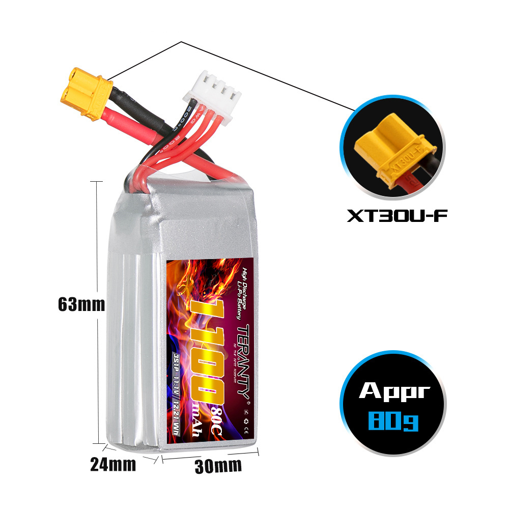 Batteria LiPo TERANTY 3S 11.1V - Drone Battery Li-Ion recensione e prezzo
