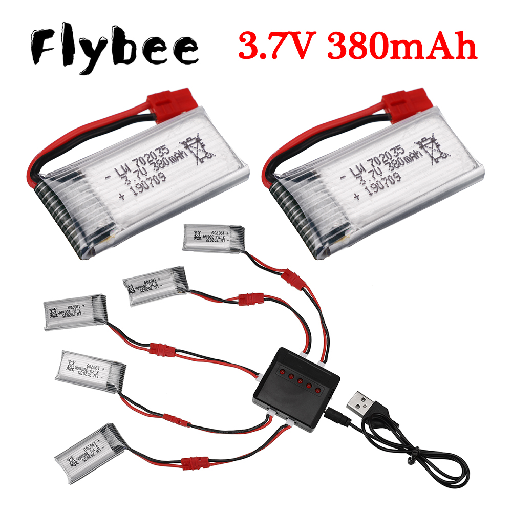 Batteria Lipo 3.7V 380mAh con  - Drone Battery Charger recensione e prezzo