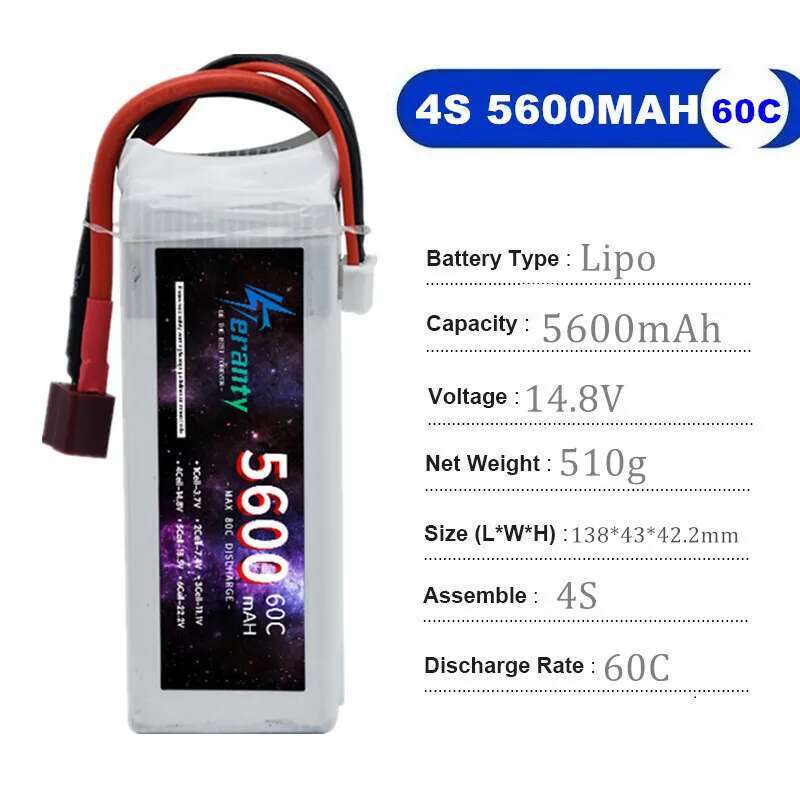 TERANTY 5600MAH 60C 2S 3S 4S 6 - Drone Battery 4S recensione e prezzo