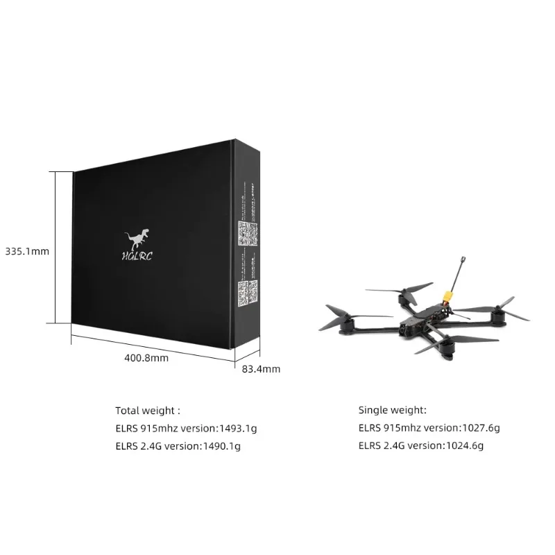 Drone FPV a Lungo Raggio HGLRC - Drone Battery 6S recensione e prezzo