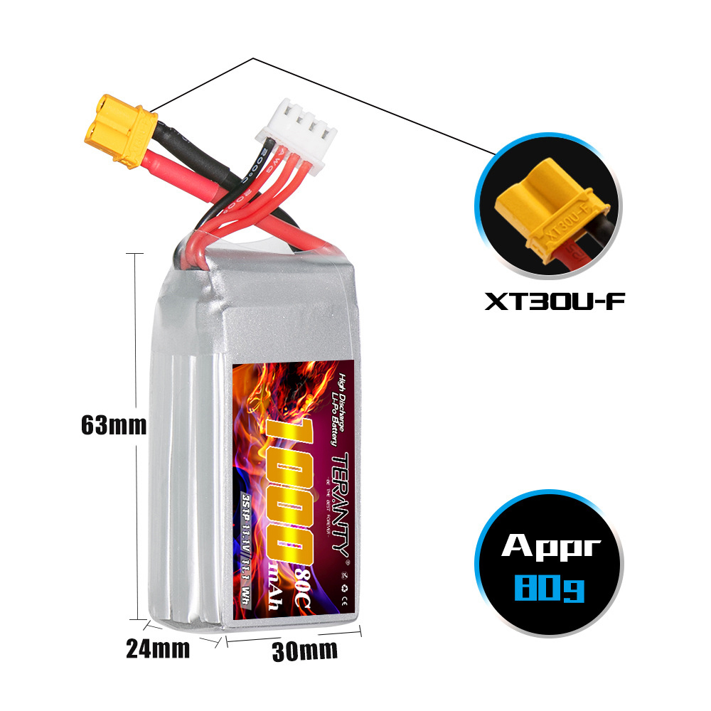 Batteria Lipo TERANTY 3S 11.1V - Drone Battery Li-Ion recensione e prezzo