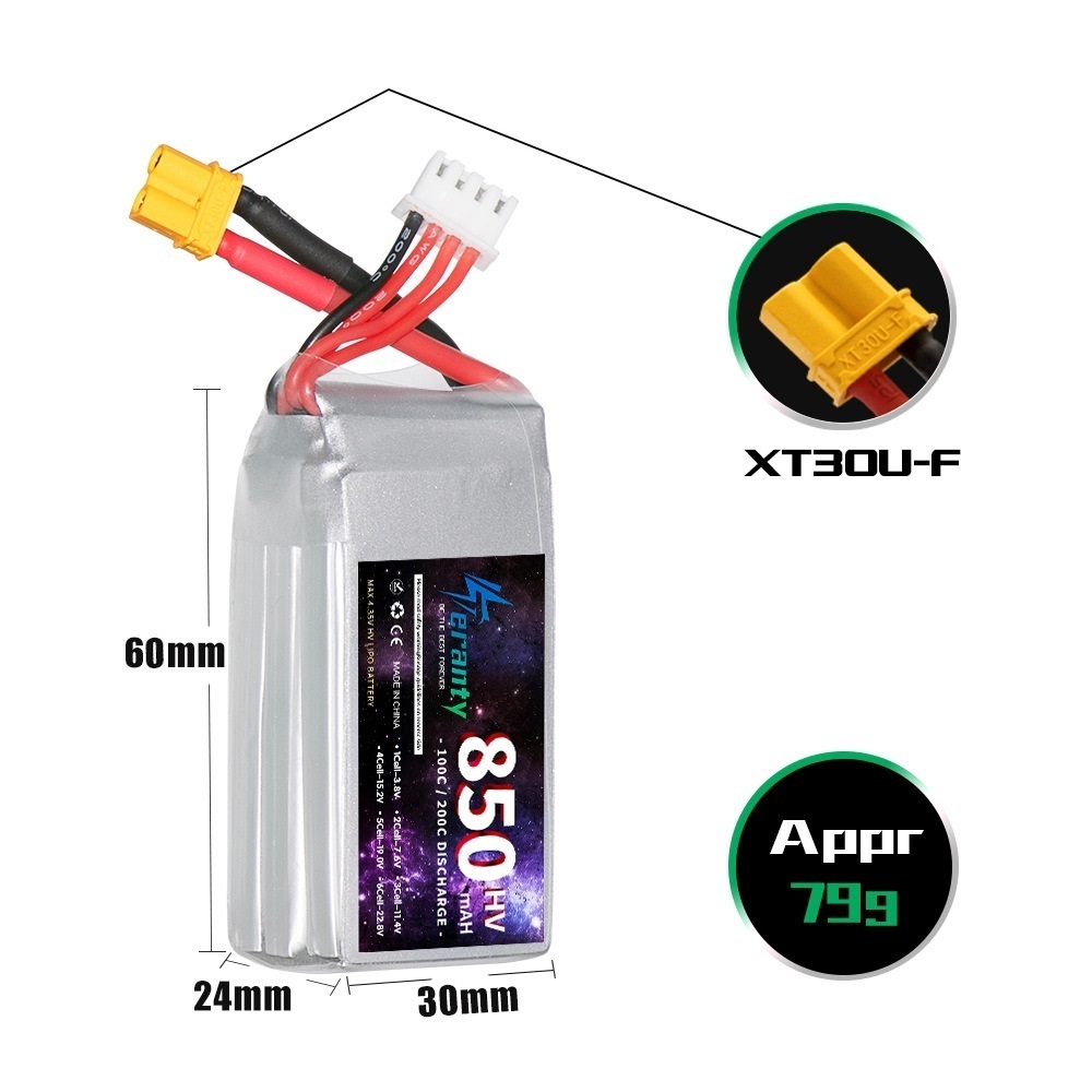 1/2/3PCS TERANTY 3S 11.4V Lipo - Drone Battery 3S recensione e prezzo